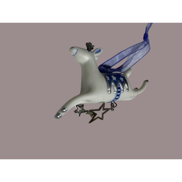 Hallmark 2001 Graceful Porcelain Reindeer Deer ornament - Picture 8 of 9